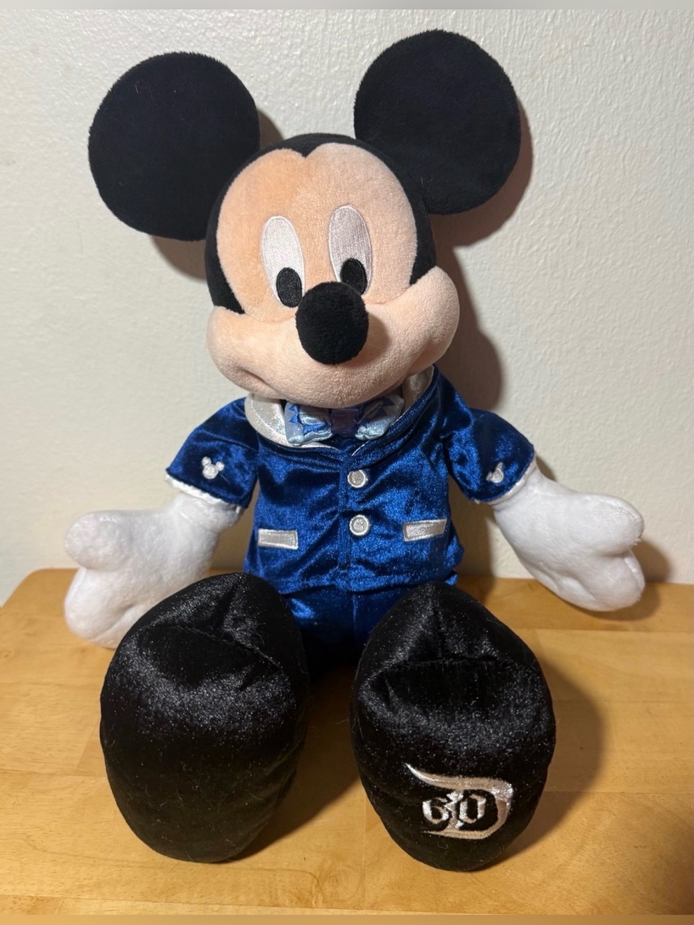 Disneyland 60th Anniversary Diamond Celebration Mickey Mouse Plush, 15” 2015